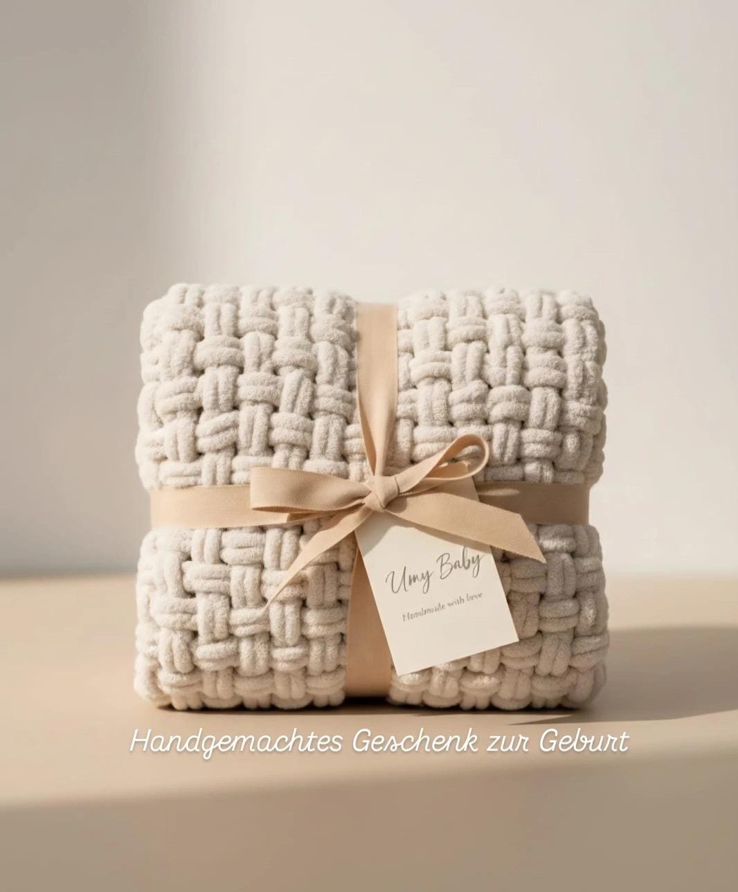 Bestseller · Handgemachte Babydecke aus Chenillegarn | 80x100 cm